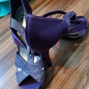 evening purple 4-inch heels